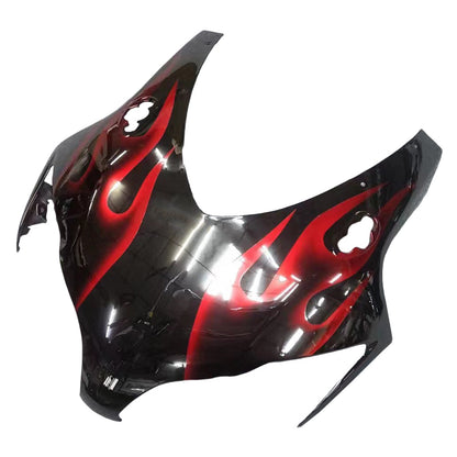 Carene 2008-2011 Honda CBR 1000 RR Black &amp; Cherry Red Flame Racing Generico