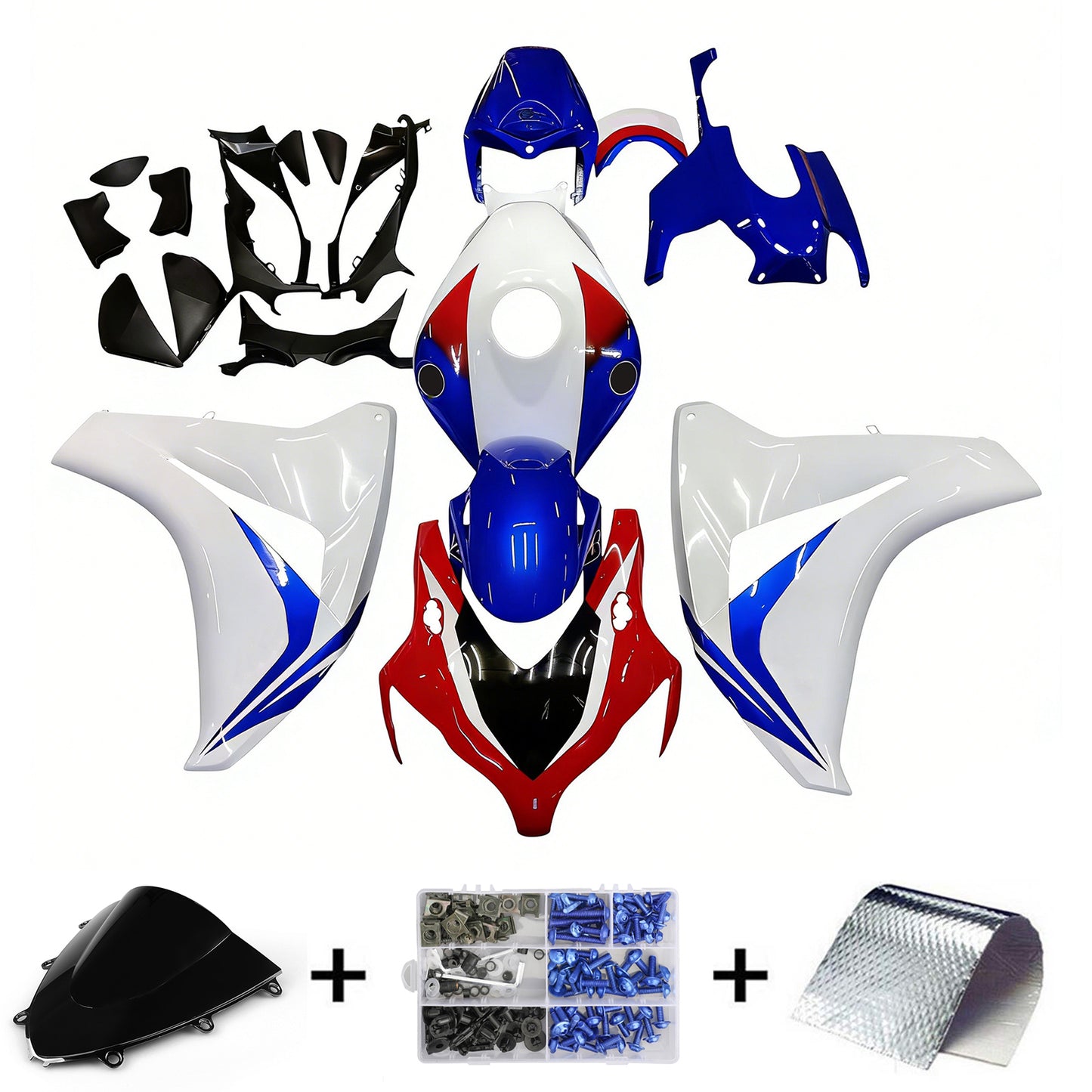 Carene 2008-2011 Honda CBR 1000 RR Rosso Bianco Blu HRC Racing Generic