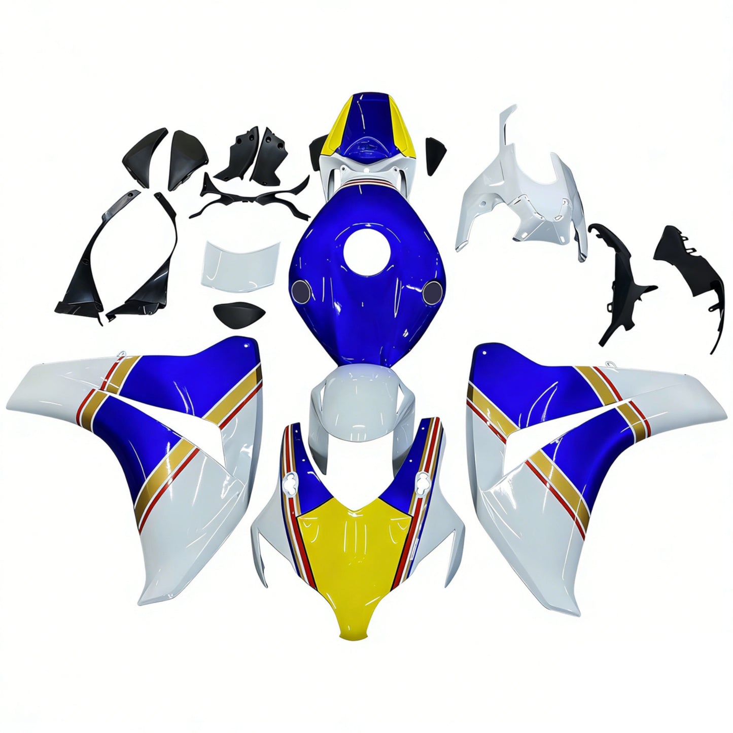 Carene 2008-2011 Honda CBR 1000 RR Bianco Rothmans Honda Generico