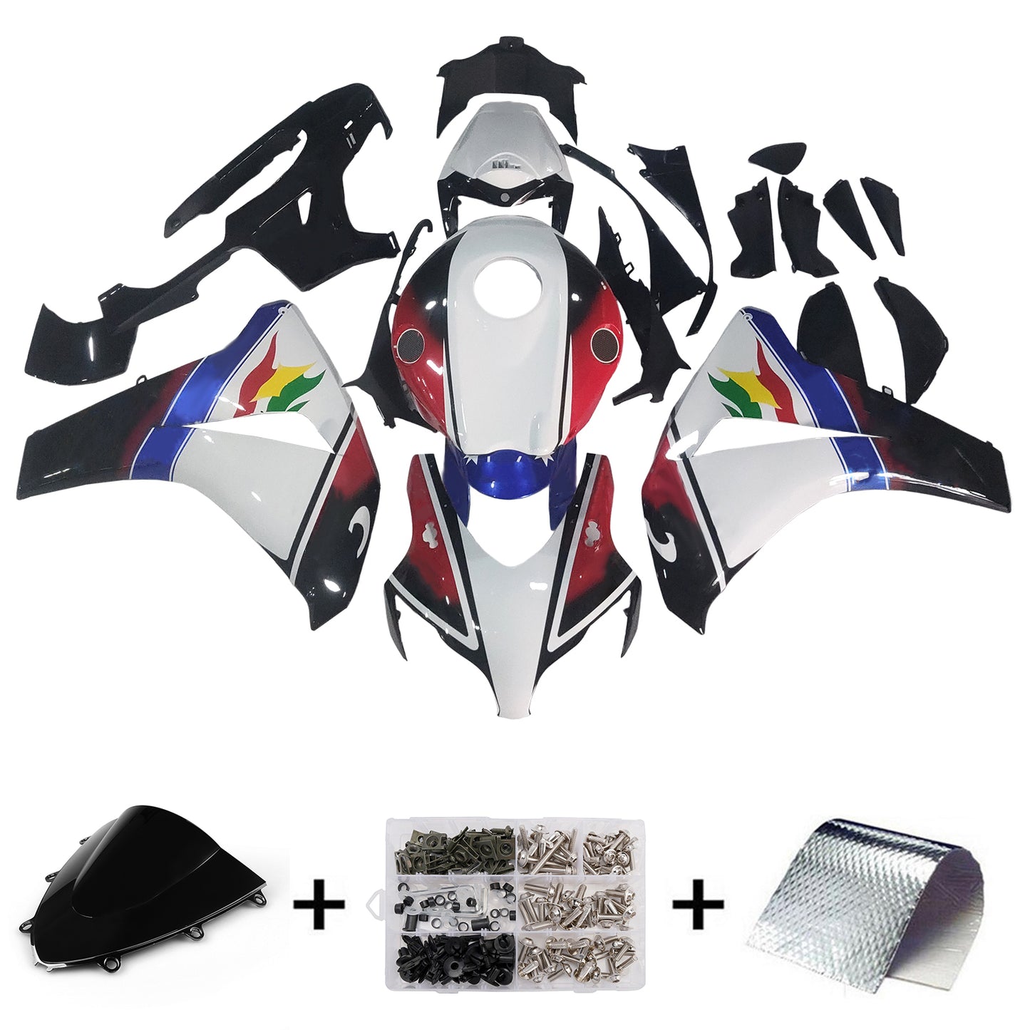 Carene 2008-2011 Honda CBR 1000 RR Multicolore Eurobet Racing Generico