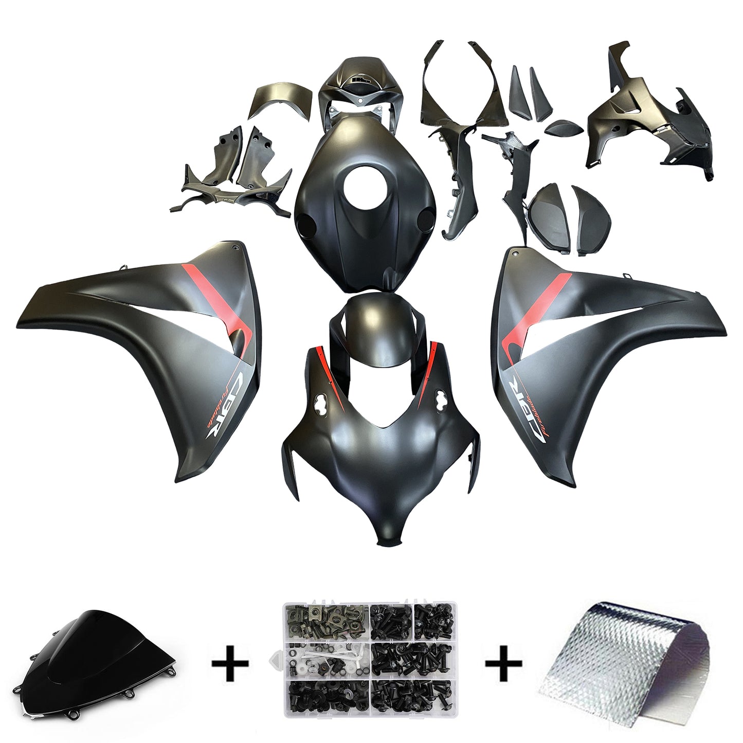 Amotopart Honda CBR1000RR 2008-2011 Kit carena Carrozzeria Plastica ABS