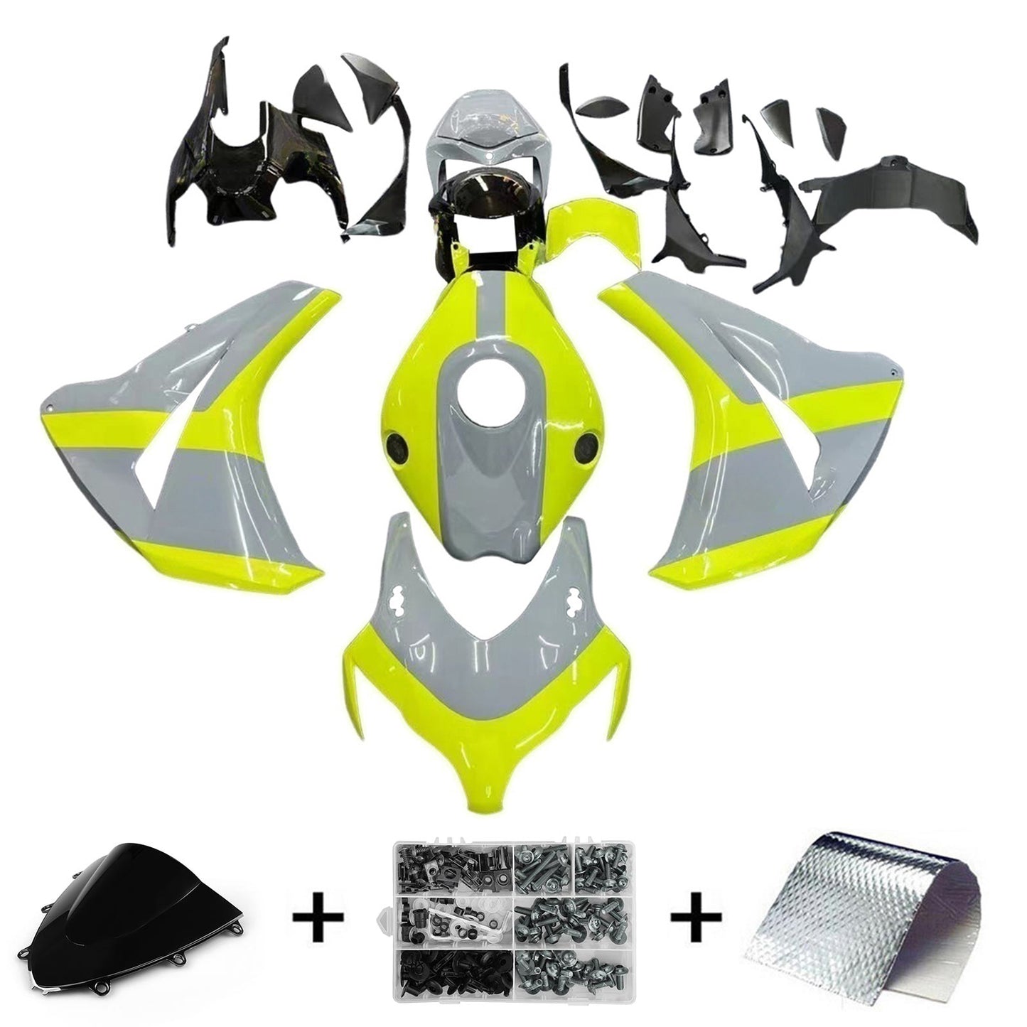 Amotopart Honda CBR1000RR 2008-2011 Kit carena Carrozzeria Plastica ABS