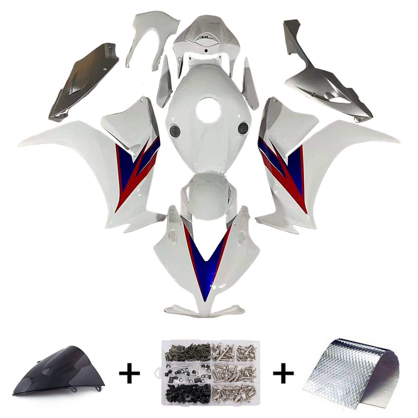 Carene 2012-2016 Honda CBR1000RR HRC Bianco CBR Generico