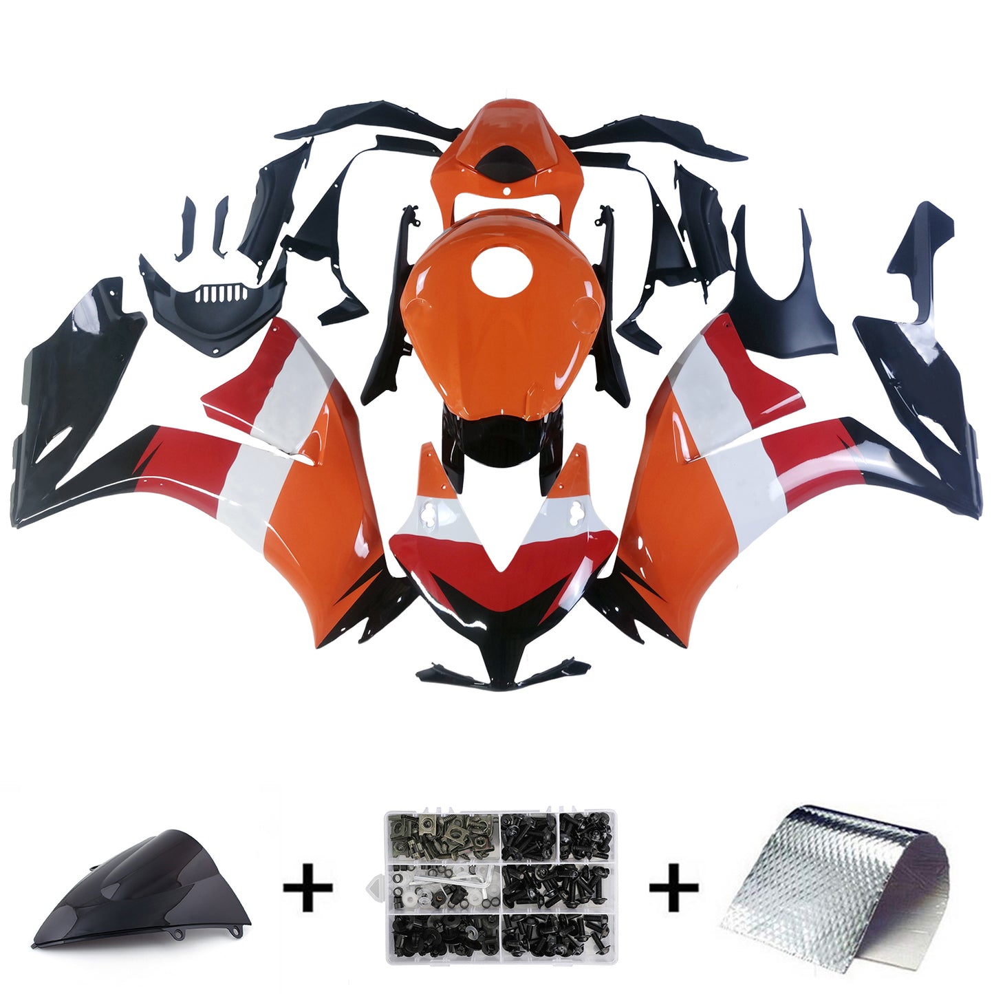 Carene 2012-2016 Honda CBR1000RR Repsol Arancione Generico