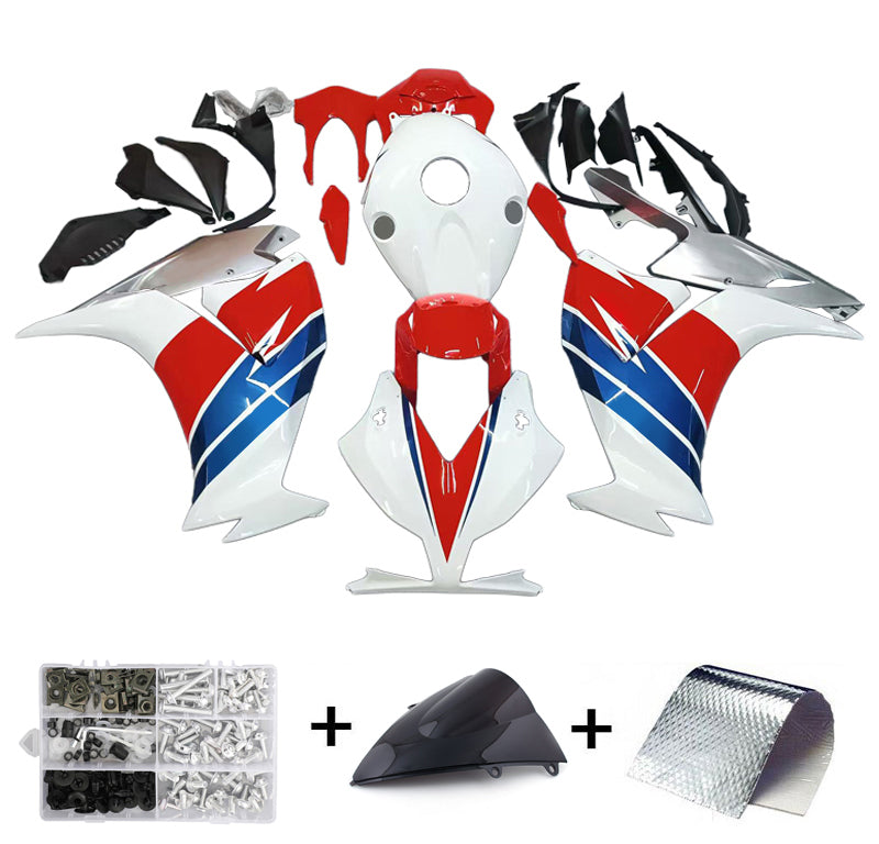 Carene 2012-2016 Honda CBR1000RR HRC Bianco Argento Generico