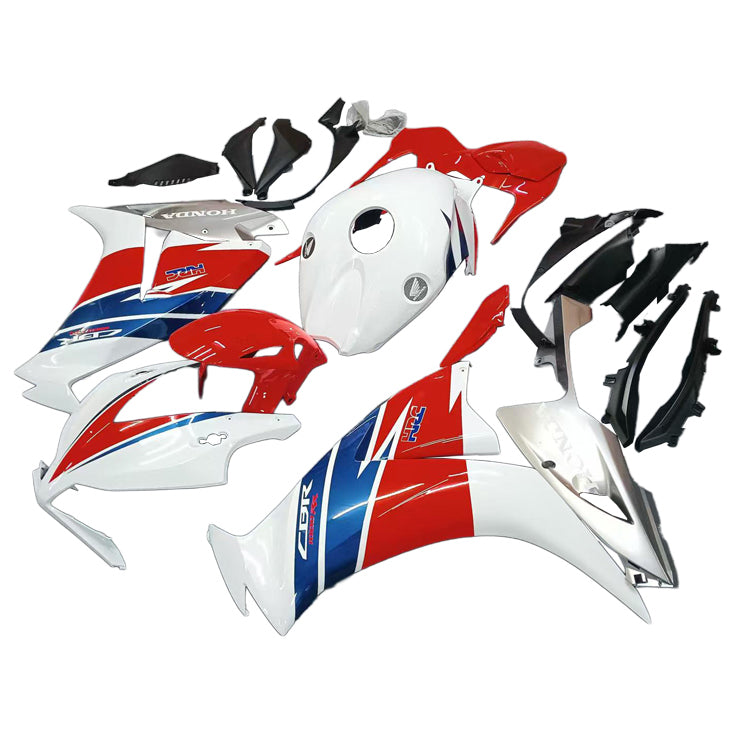 Carene 2012-2016 Honda CBR1000RR HRC White Silver Racing Generico