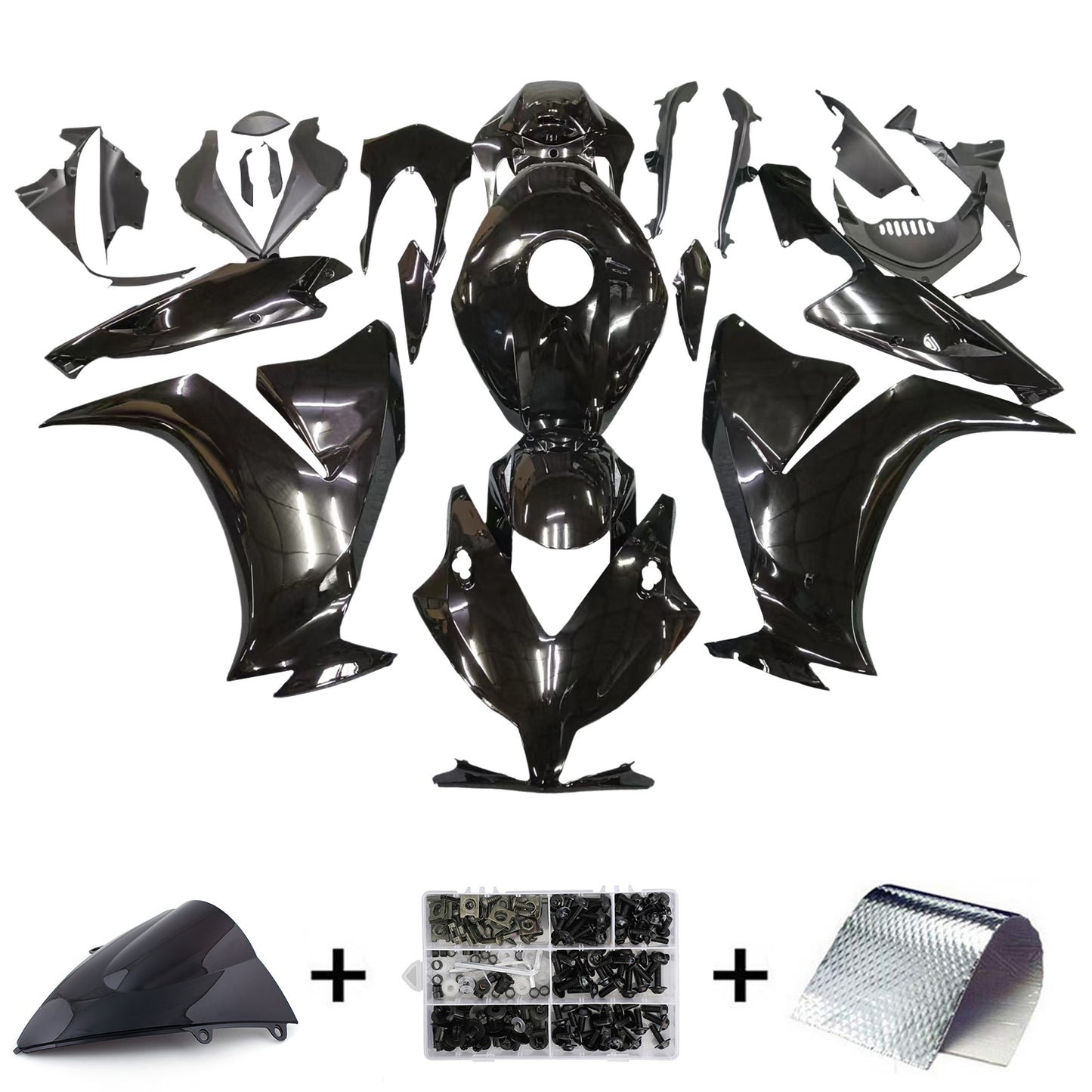 Carene 2012-2016 Honda CBR1000RR Nero CBR Racing Generico