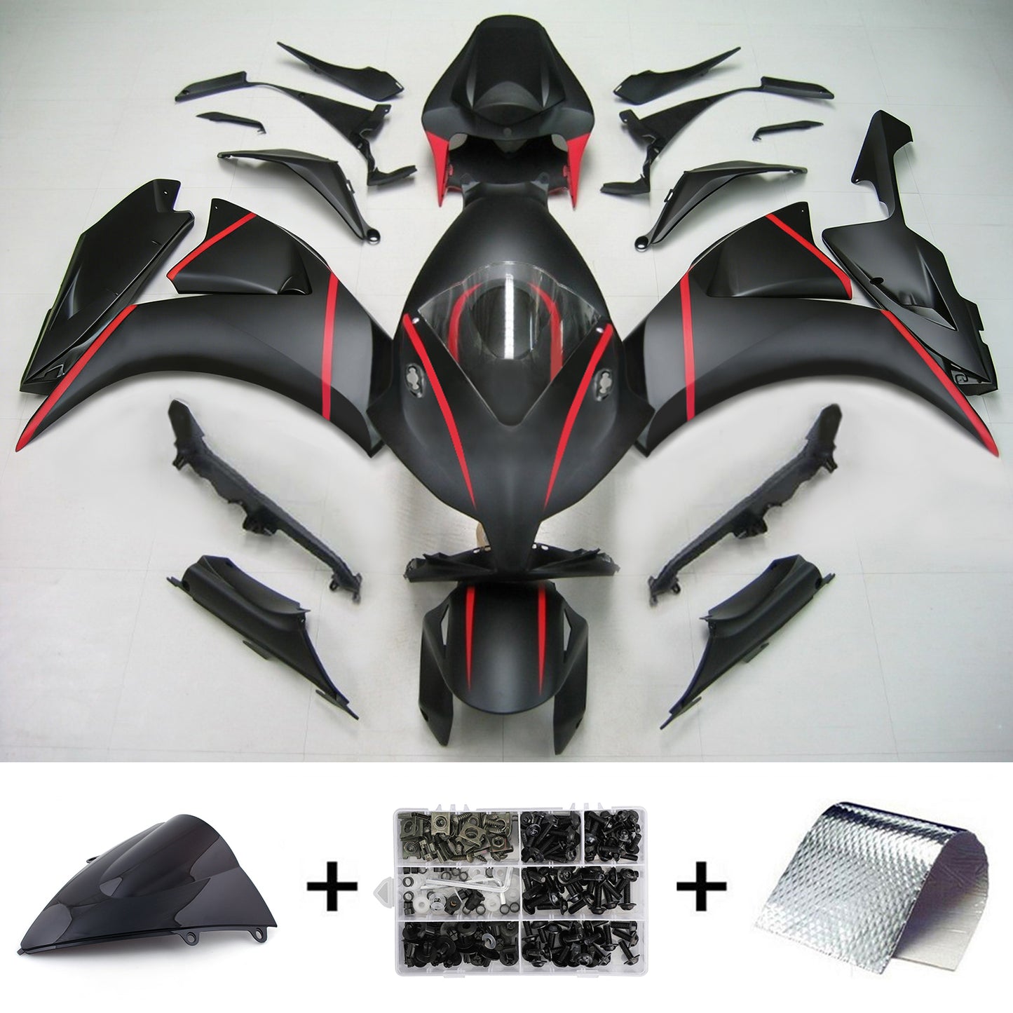 Kit carenatura Bodywork ABS di plastica per Honda CBR1000RR 2012-2016