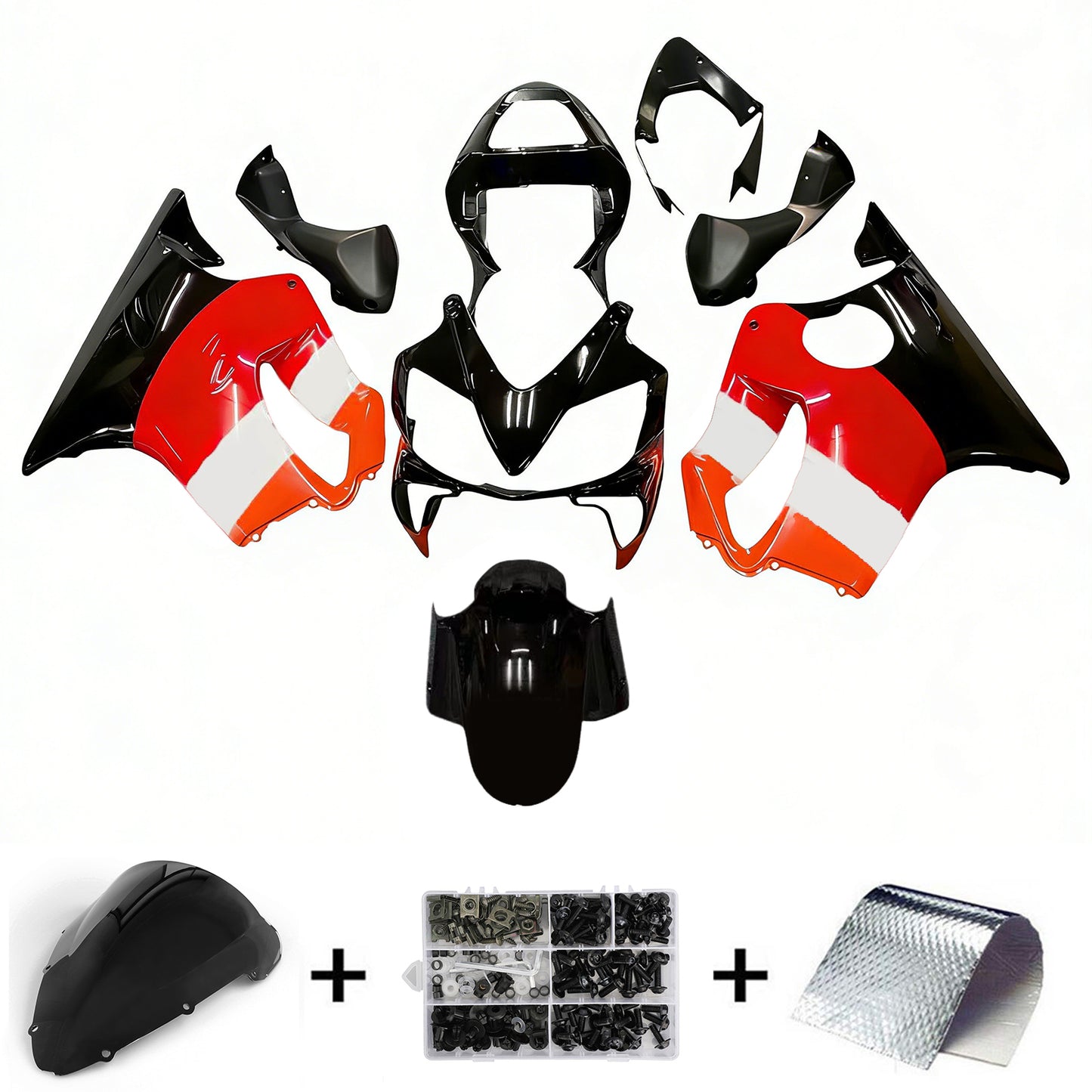 Carene 2001-2003 Honda CBR 600 F4i Nero Repsol Generico
