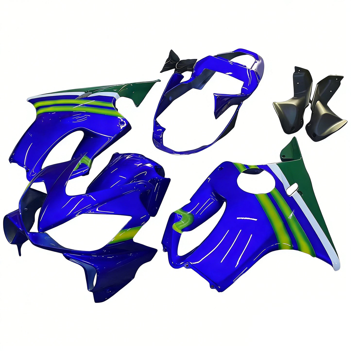 Carene 2001-2003 Honda CBR 600 F4i Blu &amp; Verde Movistar Racing Generico