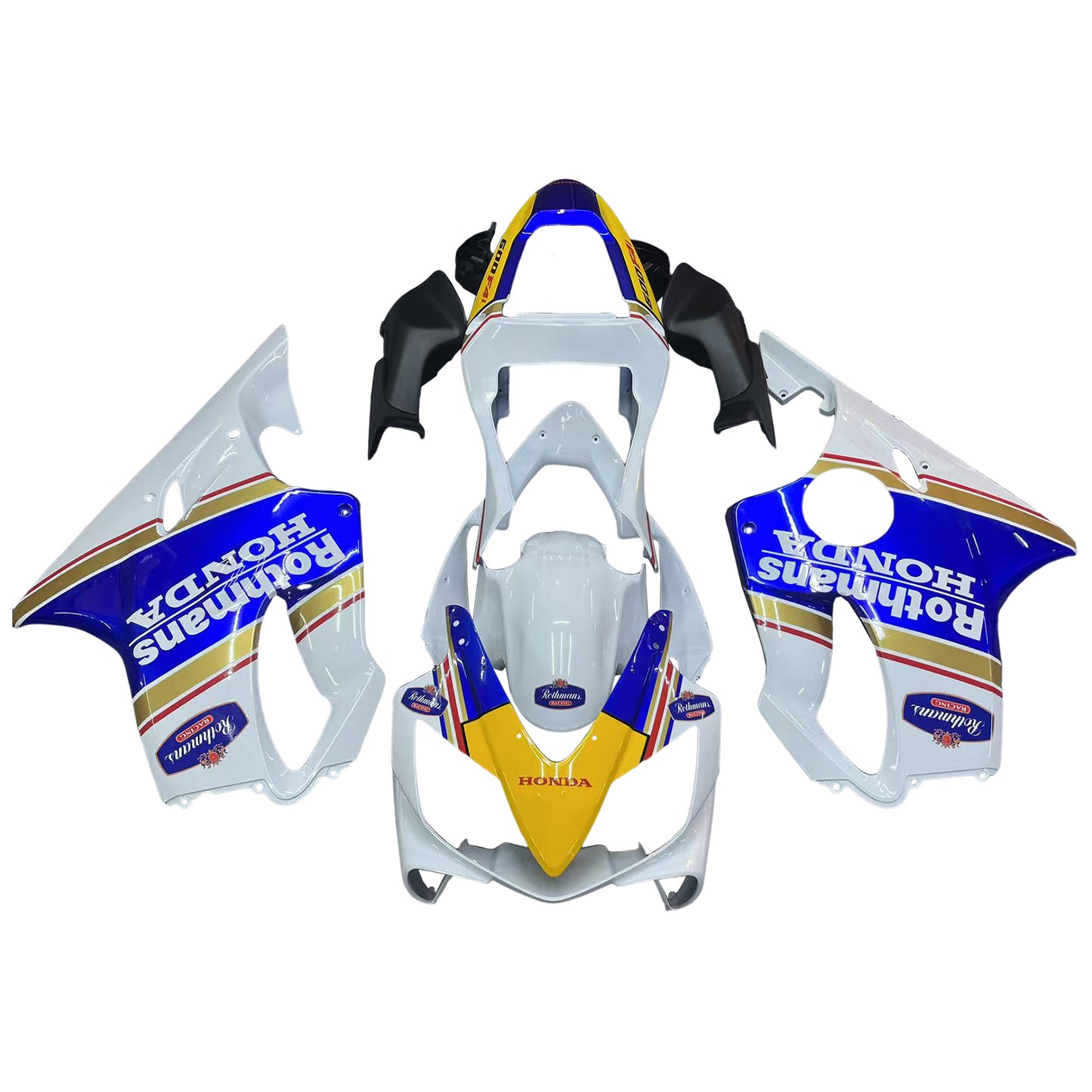 Carene 2001-2003 Honda CBR 600 F4i Bianco Rothmans Honda Racing Generico