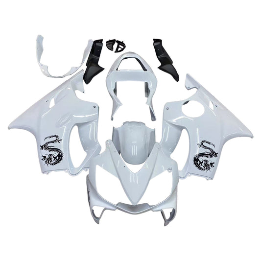 Amotopart Honda 2003-2010 CBR600f4i Cladding White & Black Kit