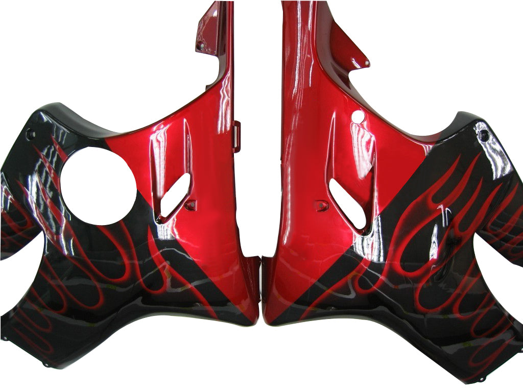 Carene 2001-2003 Honda CBR 600 F4i Nero & Rosso Fiamma Generico