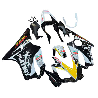 Carene 2001-2003 Honda CBR 600 F4i Black &amp; White Playboy Racing Generico