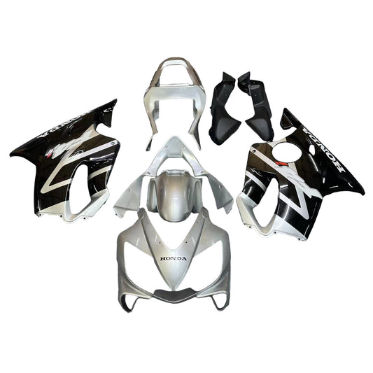 Carene 2001-2003 Honda CBR 600 F4i Silver &amp; Black F4i Racing Generico