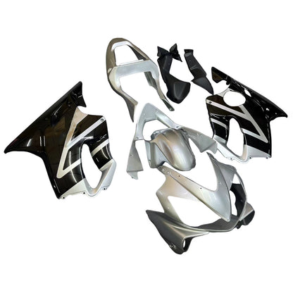 Carene 2001-2003 Honda CBR 600 F4i Silver &amp; Black F4i Racing Generico