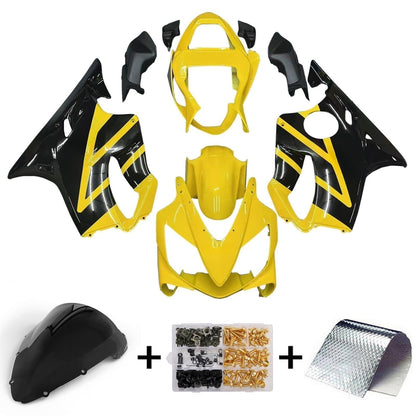 Carene 2001-2003 Honda CBR 600 F4i Giallo & Nero F4i Racing Generico