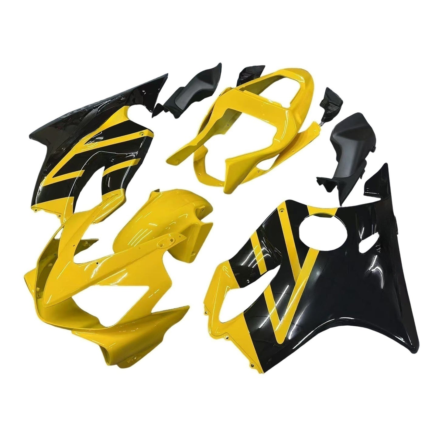 Carene 2001-2003 Honda CBR 600 F4i Giallo & Nero F4i Generico