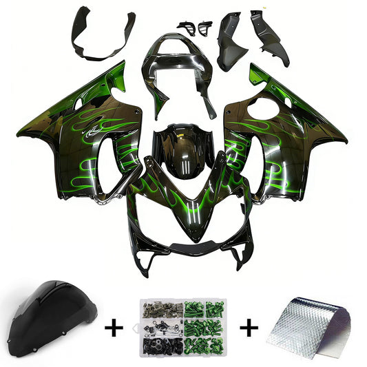 Carene 2001-2003 Honda CBR 600 F4i Nero &amp; Fiamma Verde Generico