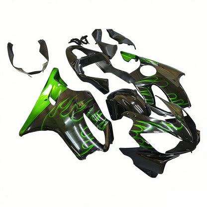Carene 2001-2003 Honda CBR 600 F4i Black &amp; Green Flame Racing Generico