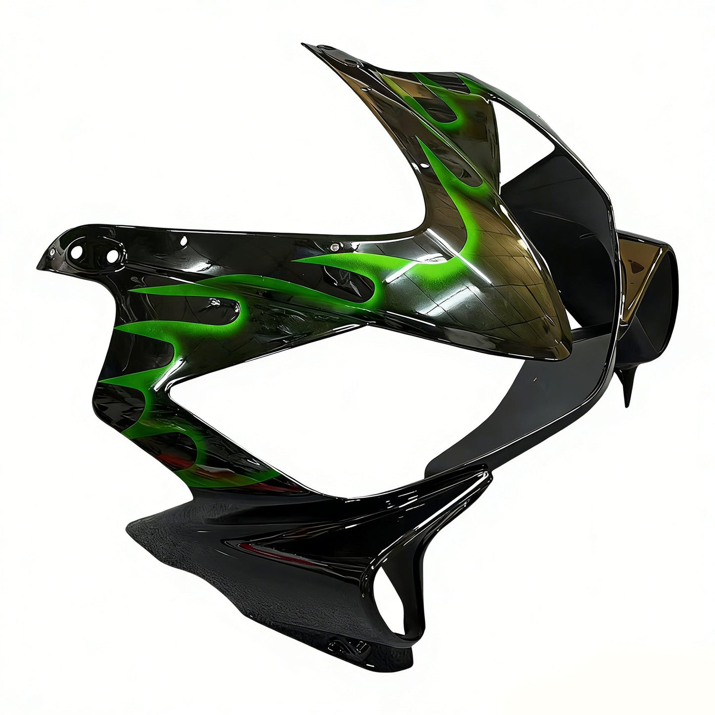 Carene 2001-2003 Honda CBR 600 F4i Nero &amp; Fiamma Verde Generico