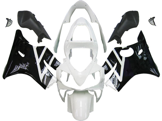 Amotopart 2001-2003 Honda CBR600F4I Cladding White & Black Kit