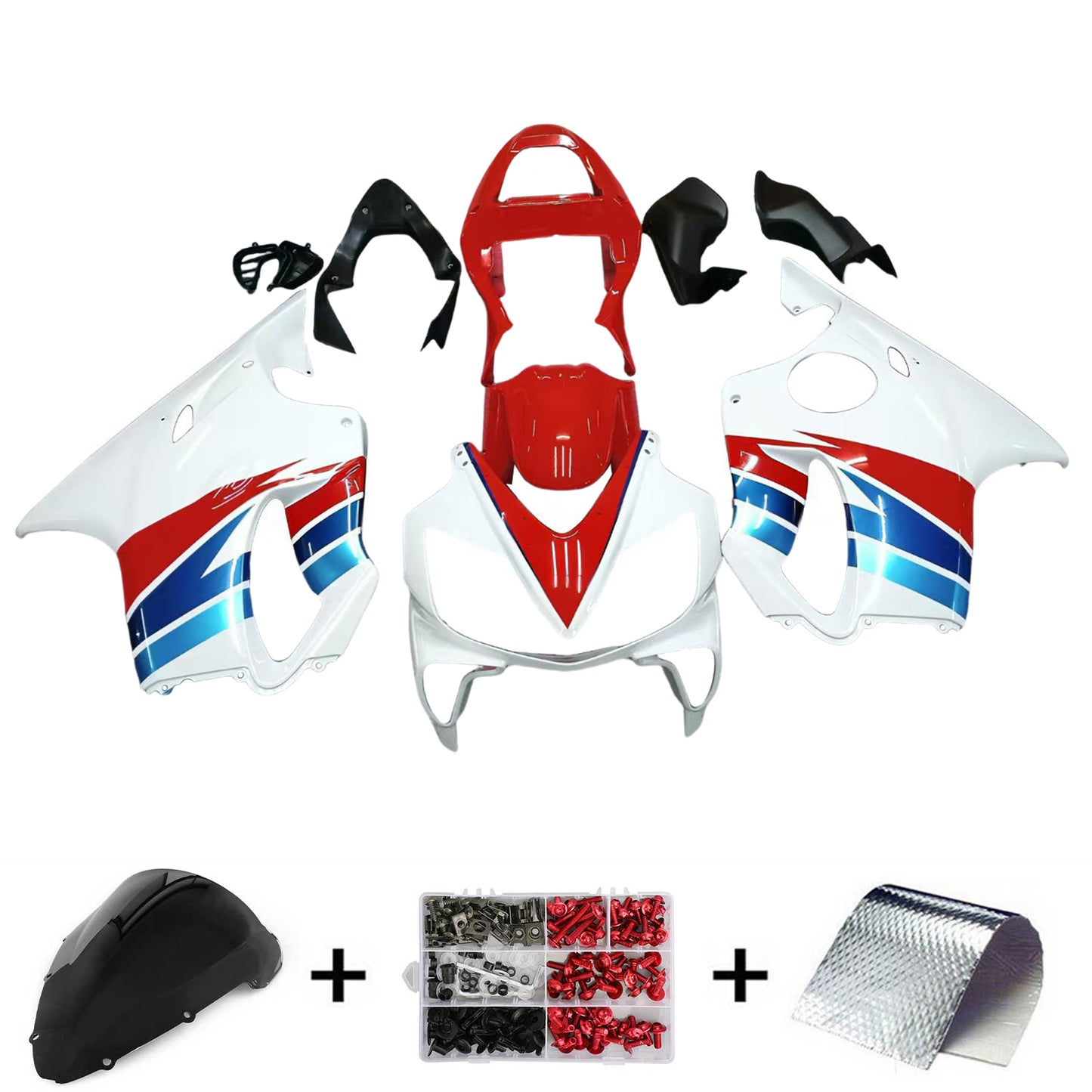 Amotopart Kit Carena Honda CBR600 F4i 2001-2003 Carrozzeria Plastica ABS