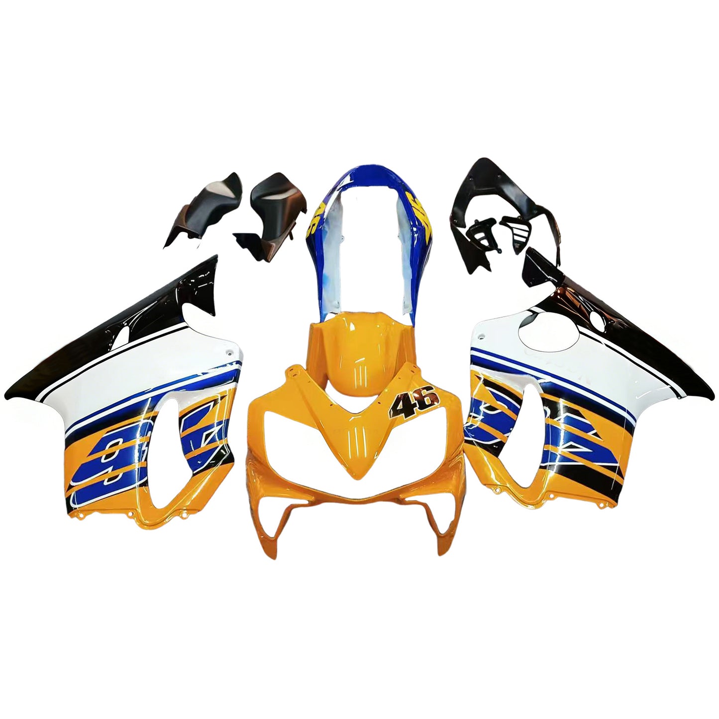 Carene 2004-2007 Honda CBR 600 F4i Multi-Color No.46 Azzurro Racing Generico