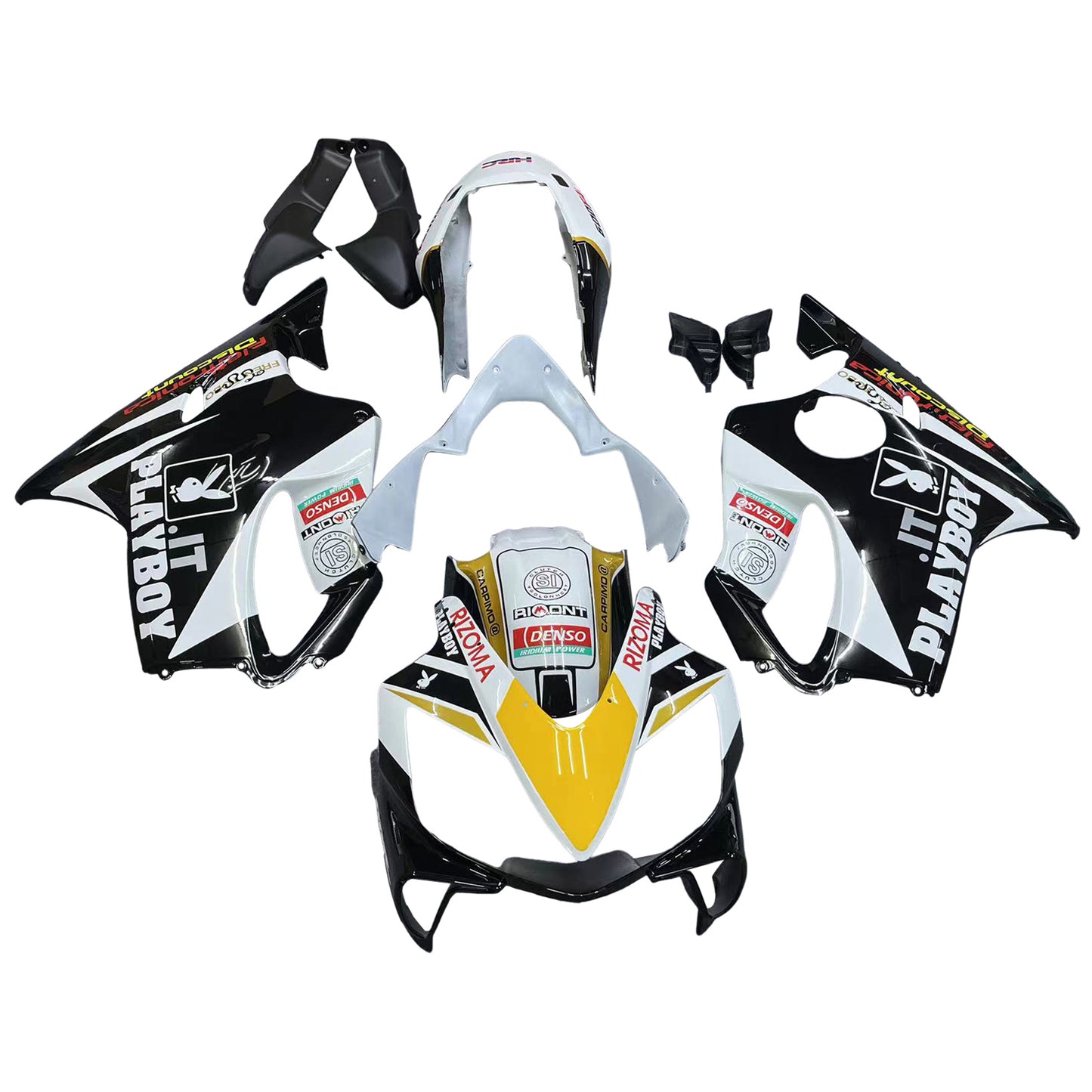 Carene 2004-2007 Honda CBR 600 F4i Nero Playboy Racing Generico