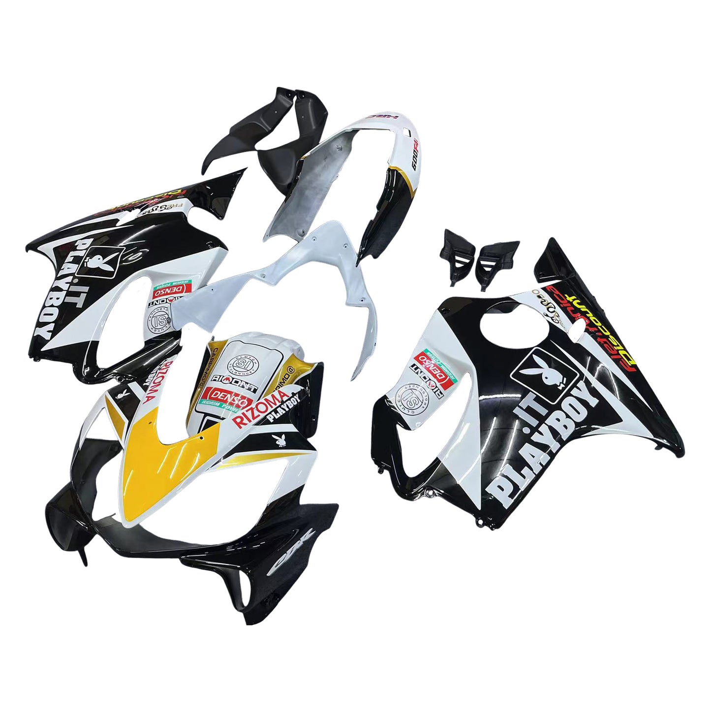 Carene 2004-2007 Honda CBR 600 F4i Nero Playboy Racing Generico