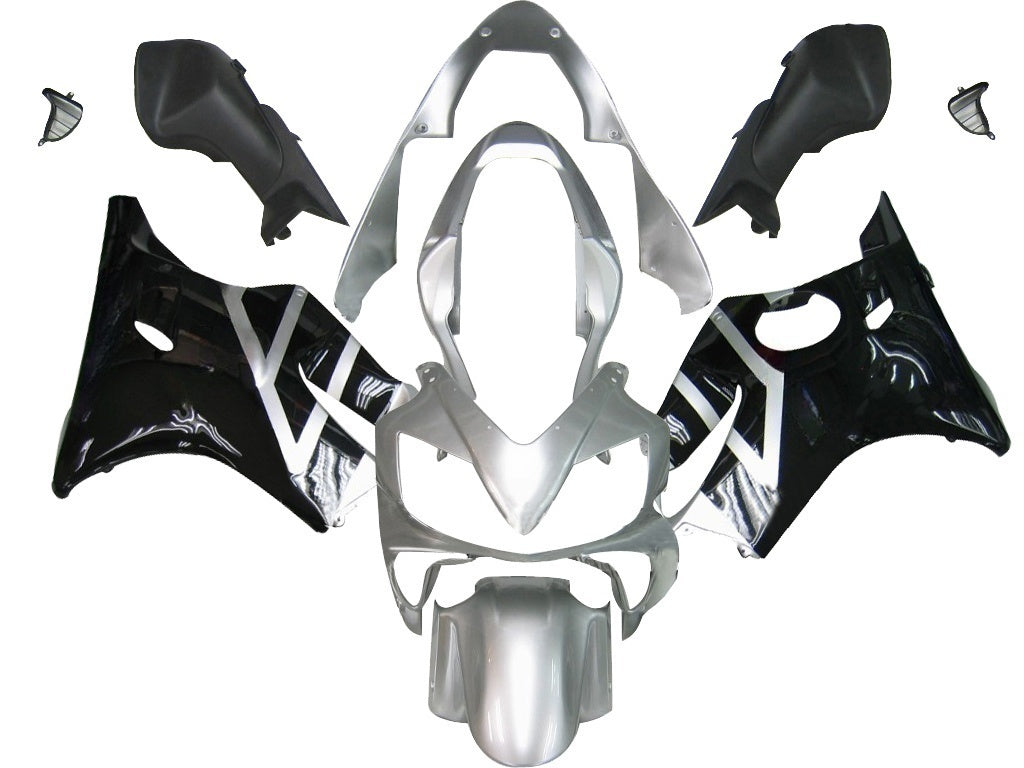 Carene 2004-2007 Honda CBR 600 F4i Silver &  Black F4i Racing Generico