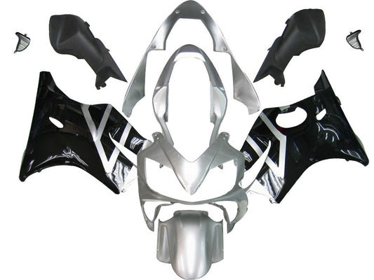 Carene 2004-2007 Honda CBR 600 F4i Silver &  Black F4i Racing Generico