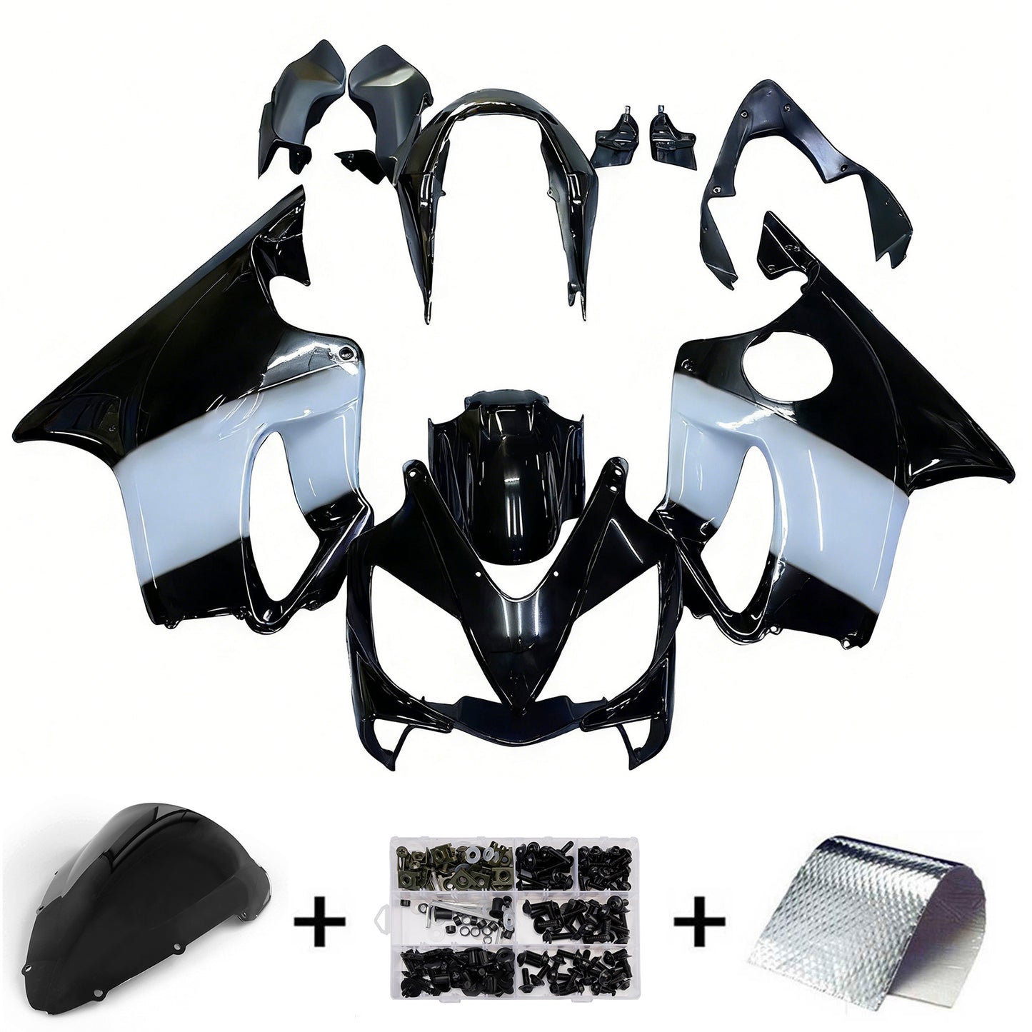 Carene 2004-2007 Honda CBR 600 F4i Black West Racing Generico