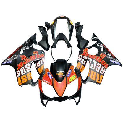 Carene 2004-2007 Honda CBR 600 F4i Nero Valentino Rossi Racing Generico