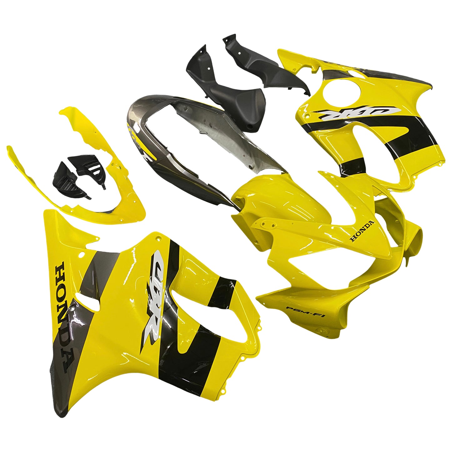 Carene 2004-2007 Honda CBR 600 F4i Giallo &amp; Nero CBR Racing Generico