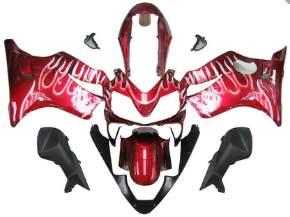 Carene 2004-2007 Honda CBR 600 F4i Cherry Red & White Flame Generico