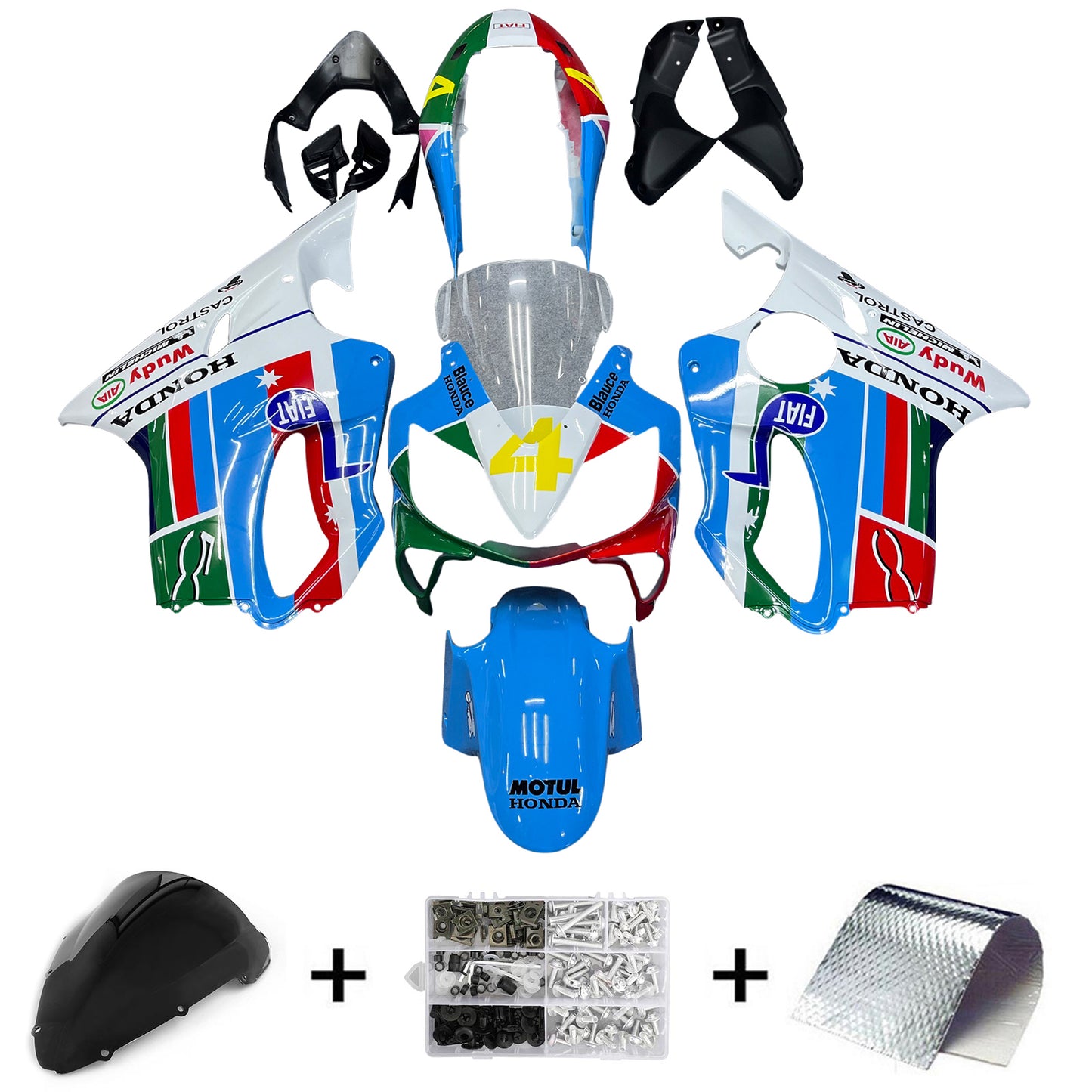 Amotopart Honda CBR600 F4i 2004-2007 Set di travestimento