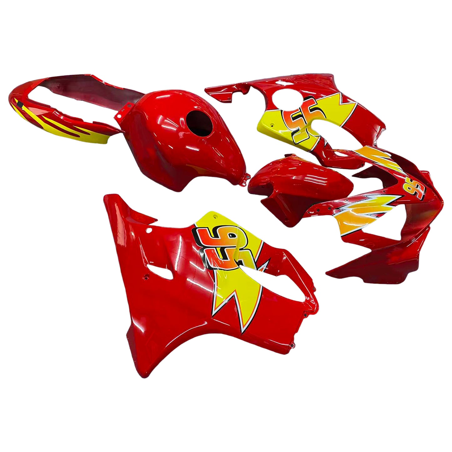 Kit carenatura iniezione plastica ABS per Honda CBR600 F4i 2004-2007
