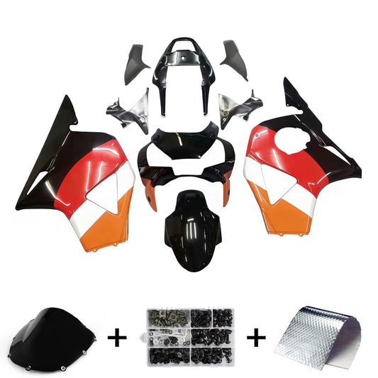 Amotopart 2002-2003 HONDA CBR954 Kit di pulizia arancione e nero