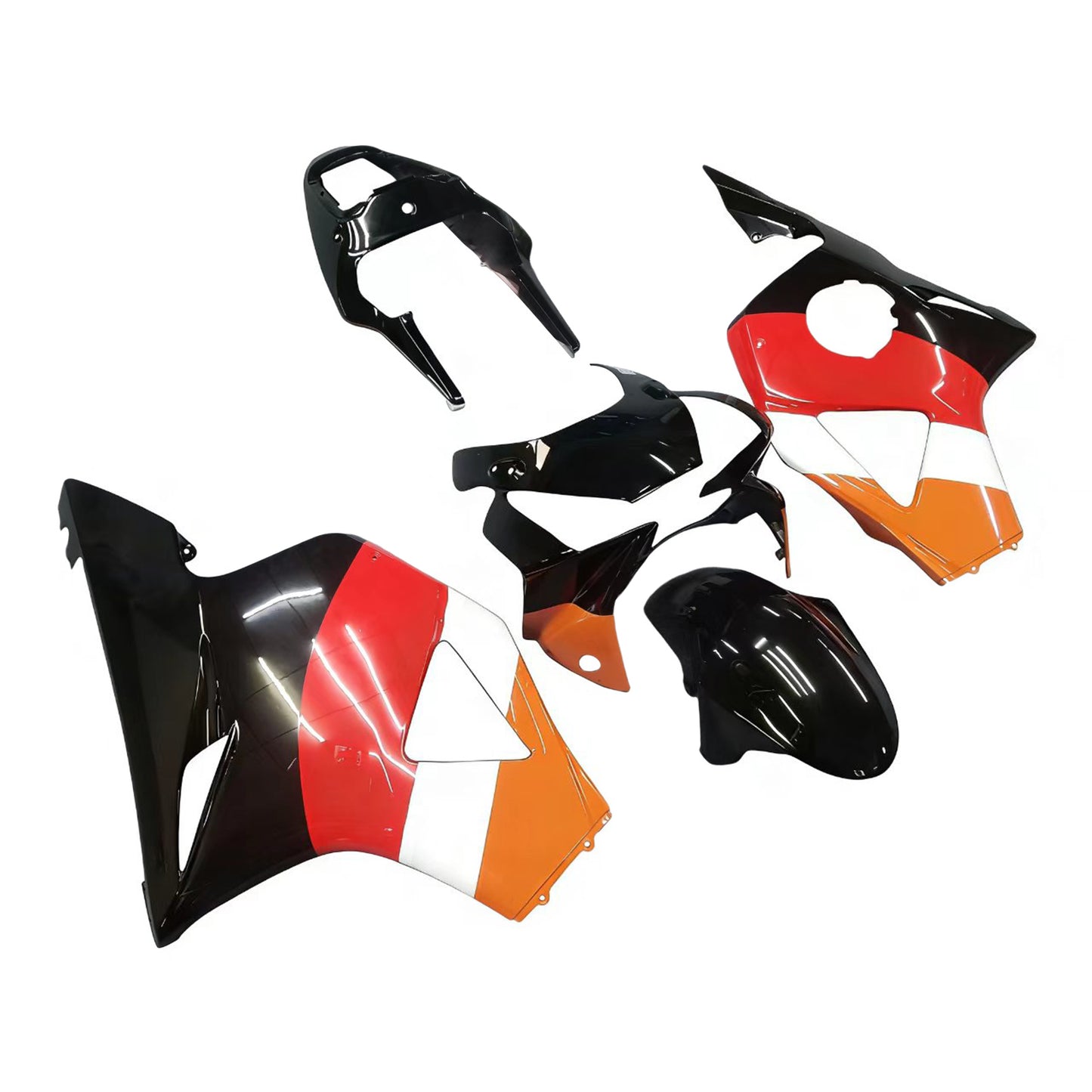 Amotopart 2002-2003 HONDA CBR954 Kit di pulizia arancione e nero