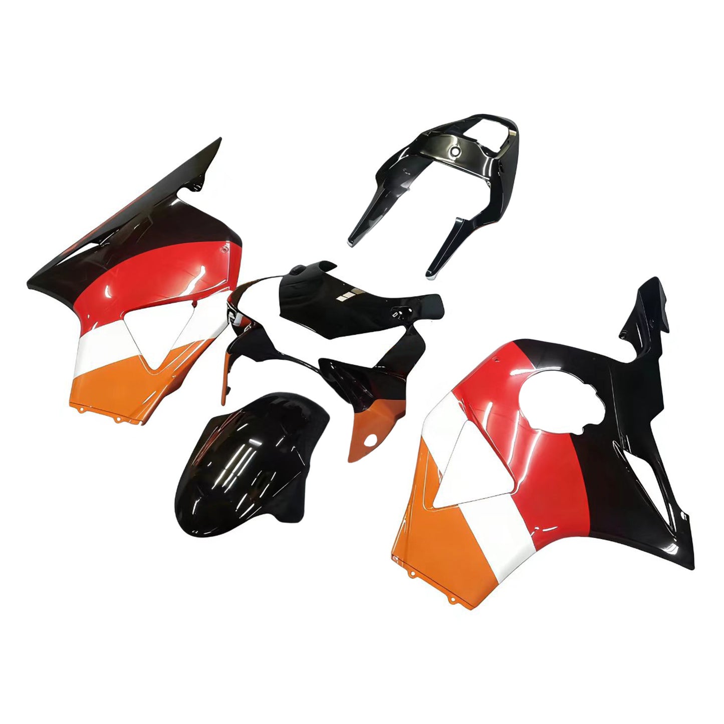 Amotopart 2002-2003 HONDA CBR954 Kit di pulizia arancione e nero