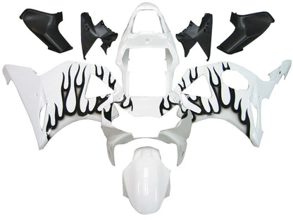 Carene 2002-2003 Honda CBR 954 RR White & Black Flame Generico