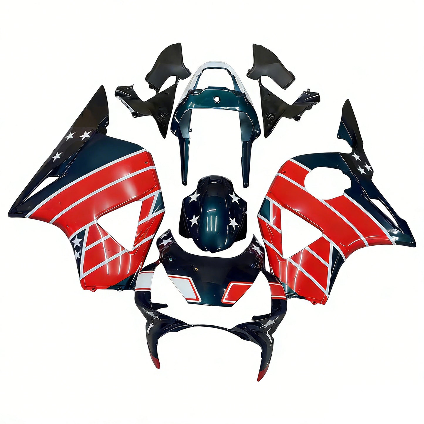 Amotopart rivestimento Honda CBR954RR (2002-2003) Kit desolato