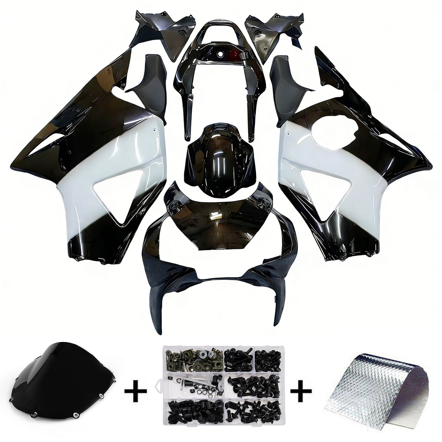 Carene 2002-2003 Honda CBR 954 RR Nero West Generico
