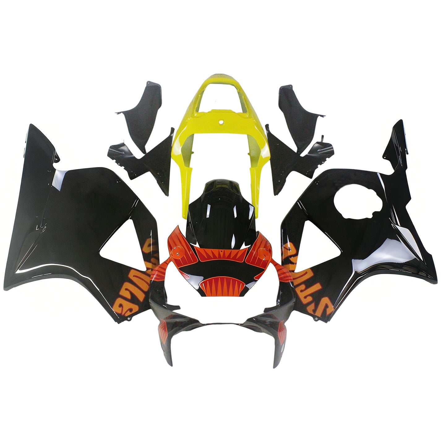 Amotopart rivestimento Honda CBR954RR (2002-2003) Kit desolato