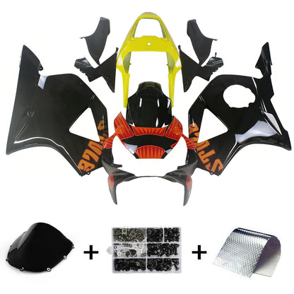 Carene 2002-2003 Honda CBR 954 RR Nero & Giallo Repsol Moto Racing Generico