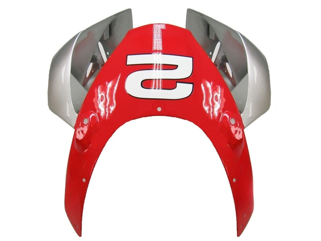 Carene 2002-2003 Honda CBR 954 RR Rosso &amp; Argento No.2 Spin Racing Generico