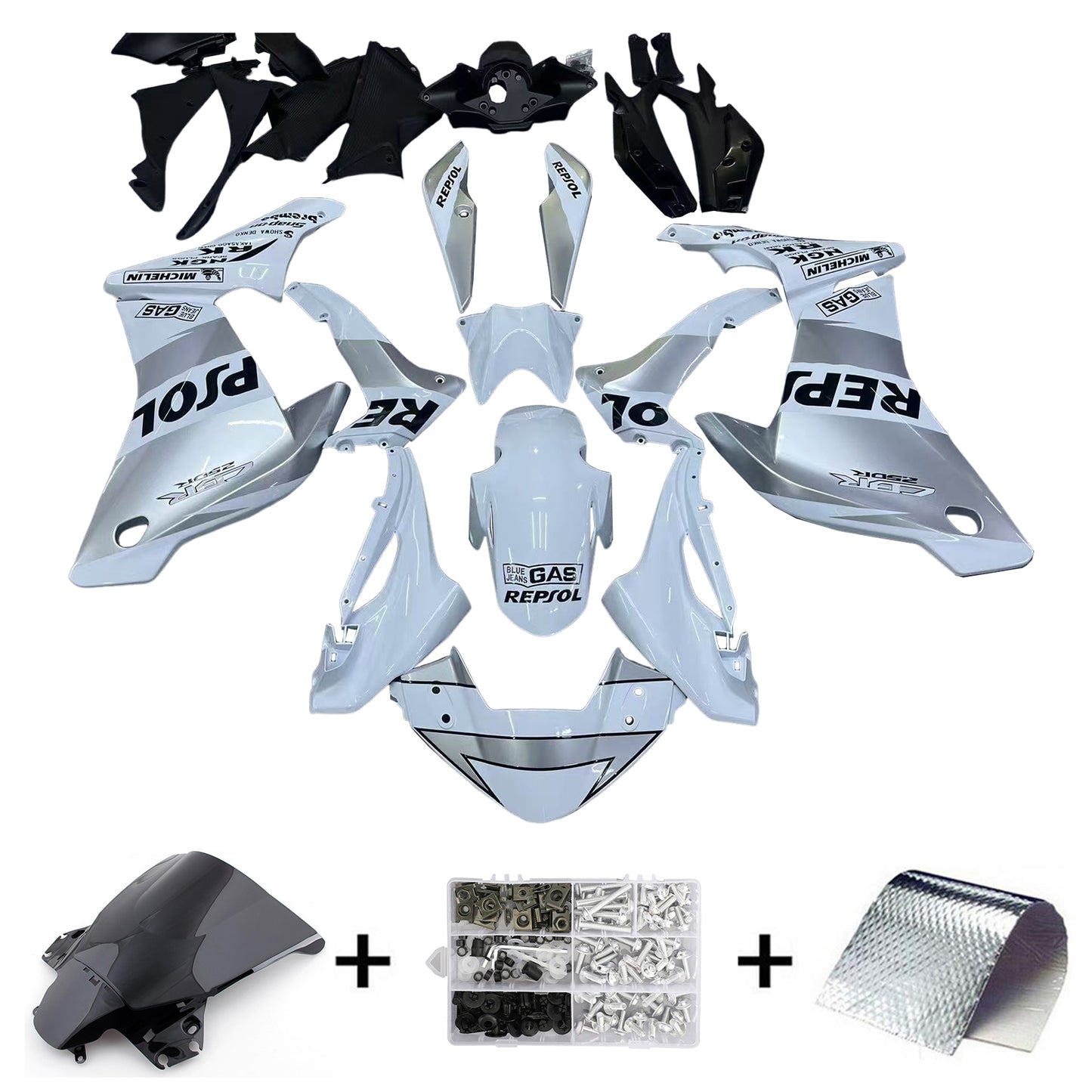 Kit carenatura iniezione Honda CBR250R 2011-2015 Carrozzeria in plastica ABS