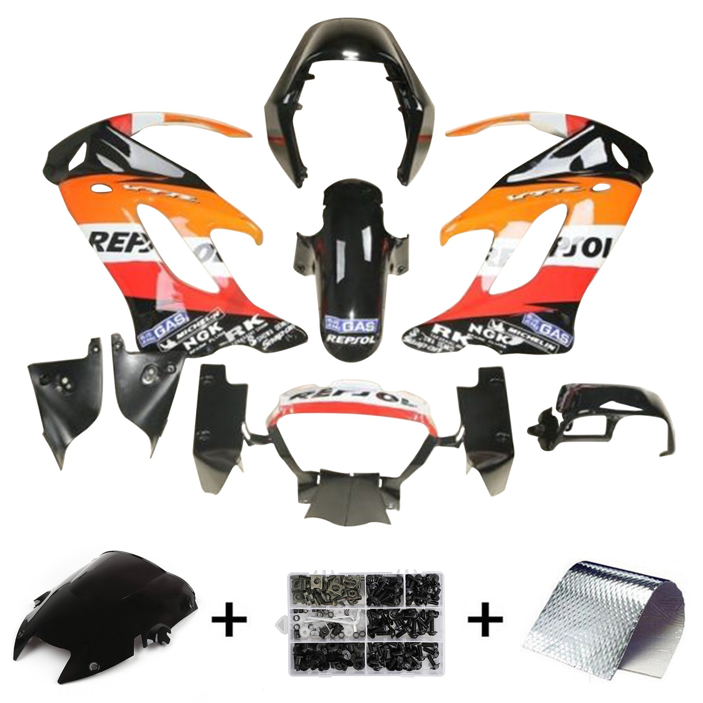 Kit carenatura per Honda Repsol VTR1000F 1997-2005 2004 2003 Generico