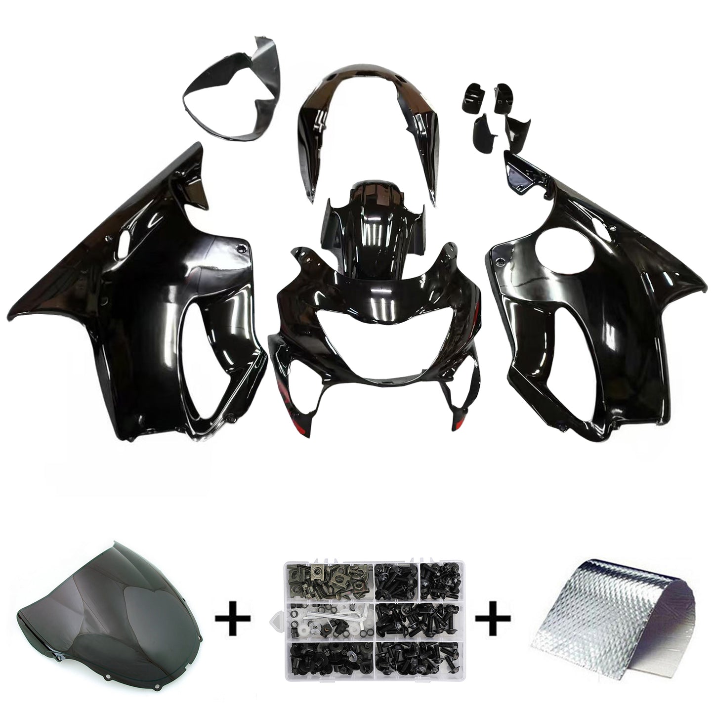 Amotopart 1999-2000 Honda CBR600 Kit trigger rosso e nero
